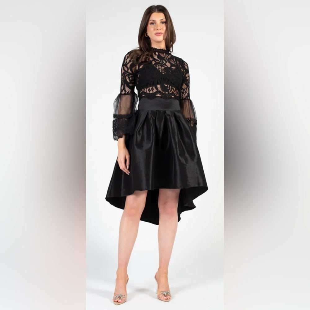 Honey- Chelsea Hi-Lo Midi Skirt